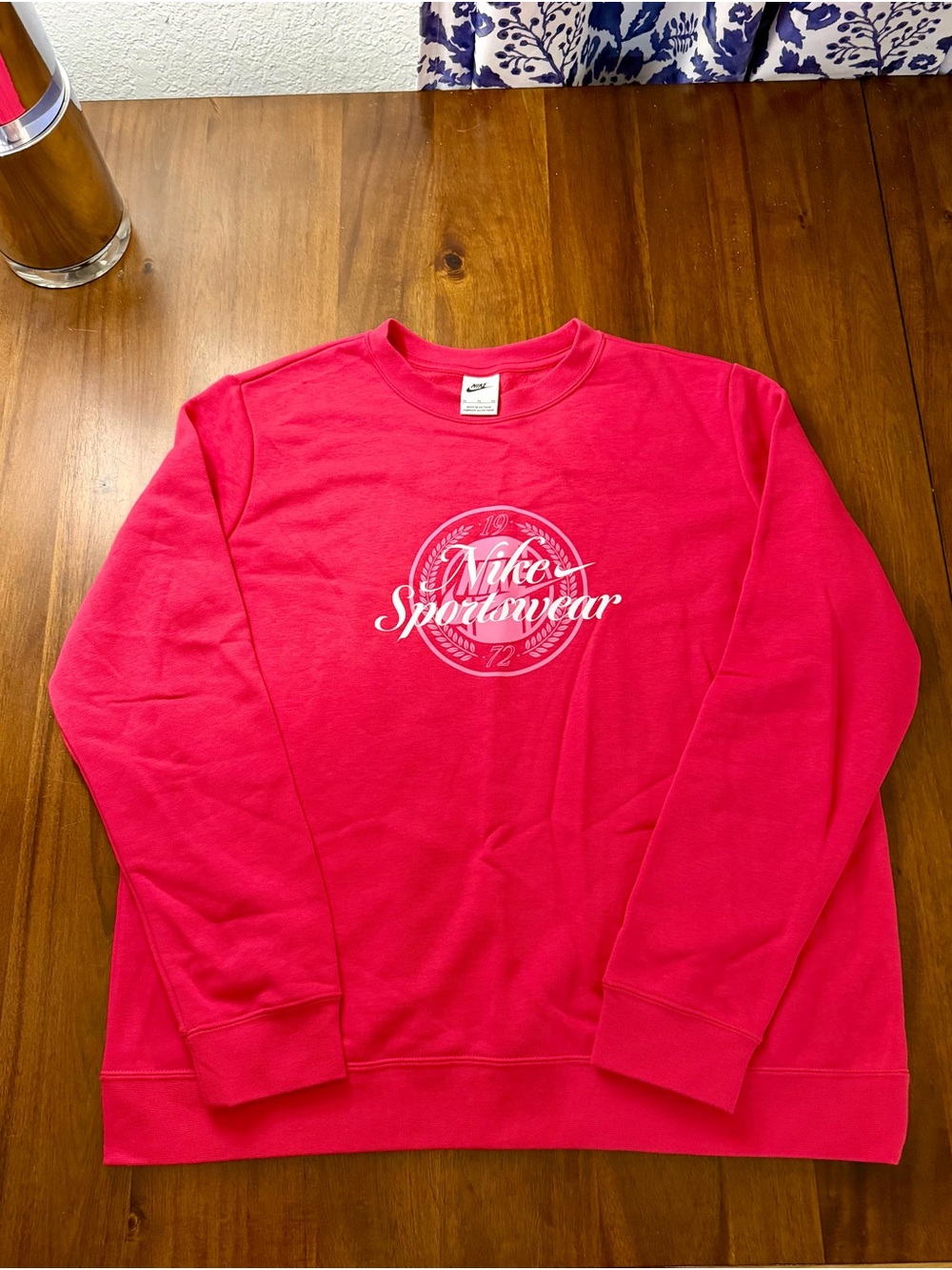 Nike Womens Sportswear Crewneck Sweater - Bright Pink